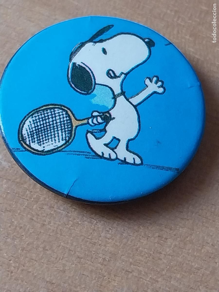 Pins de colecci&oacute;n: SNOOPY TENISTA CHAPA ALFILER PIN A&Ntilde;OS 80 2,5CM