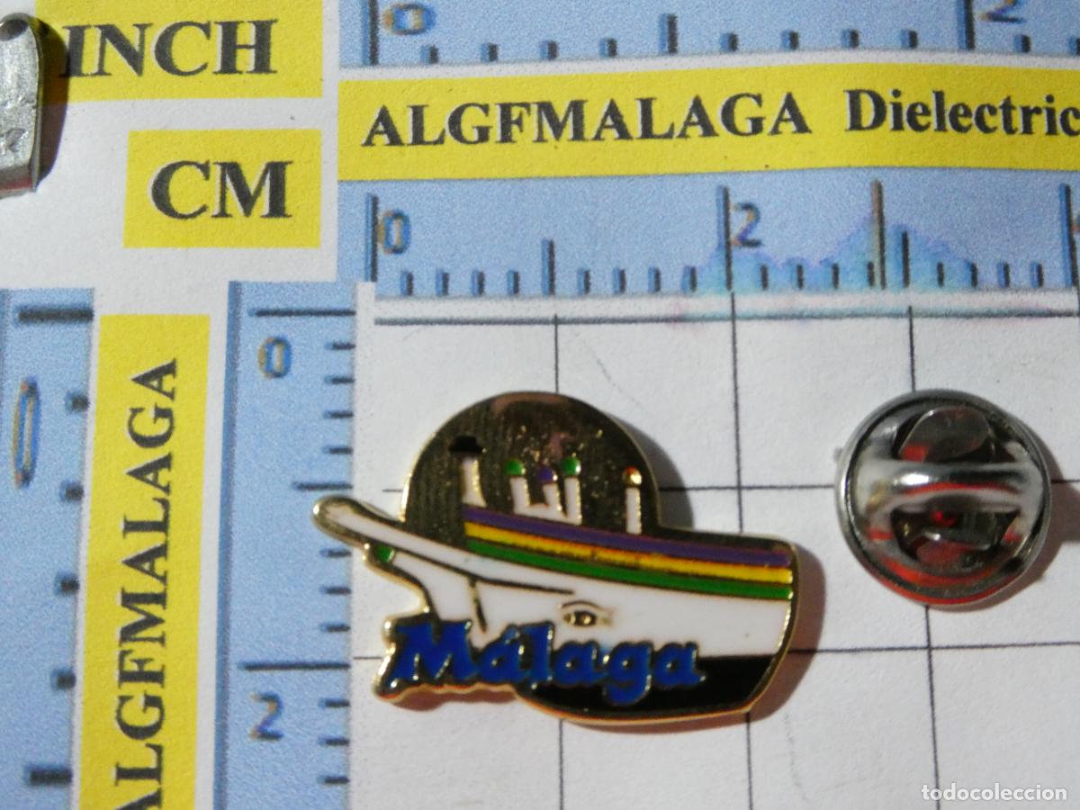 Pin's de collection: PIN DE TURISMO. M&Aacute;LAGA J&Aacute;BEGA BARCA TRADICIONAL PESCA MALAGUE&Ntilde;A