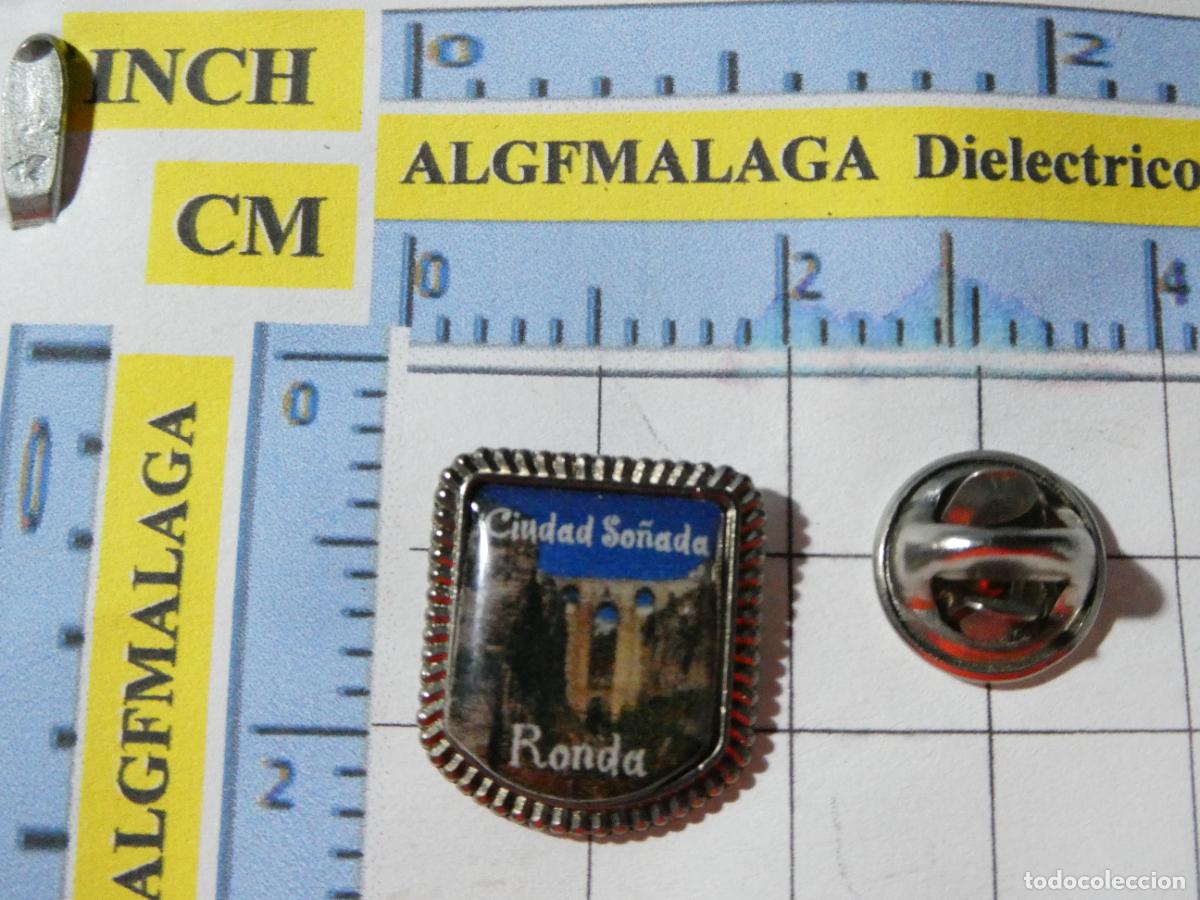 Pin's de collection: PIN DE TURISMO. TAJO DE RONDA, M&Aacute;LAGA. CIUDAD SO&Ntilde;ADA