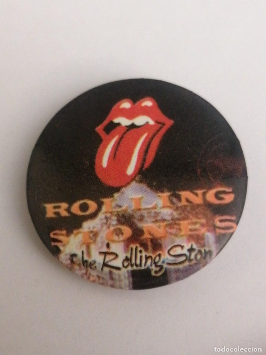 Pins de colecci&oacute;n: Pin tipo chapa tipo imperdible Rolling Stones
