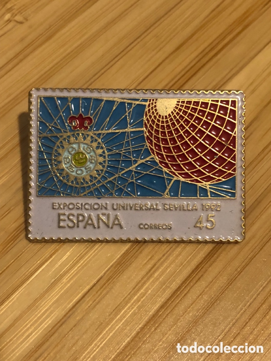 Collection pins: Pin metal sello Expo 92 Correos (L9)