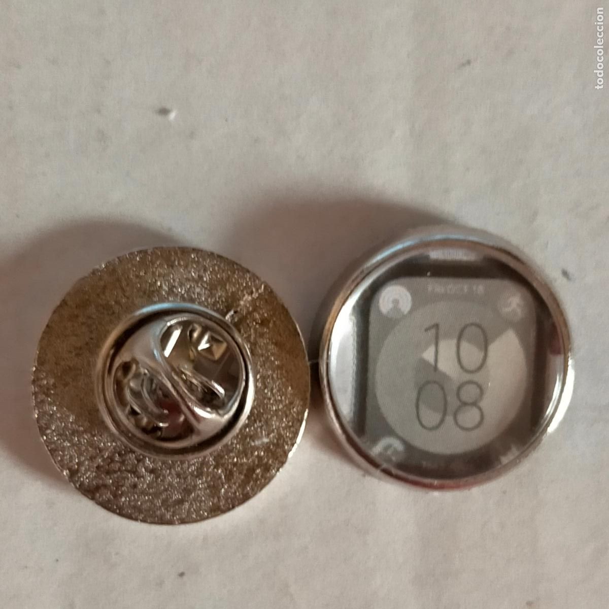 Pins de cole&ccedil;&atilde;o: PIN REDONDO METAL - publicitario CON IMAGEN DE LA ESFERA DE UN RELOJ , VER MAS MODELOS