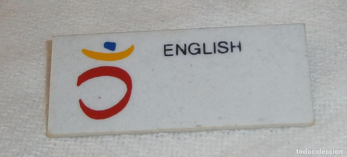 Sammlung von Pins: emblema distintivo de traductor en las olimpiadas de Barcelona 92