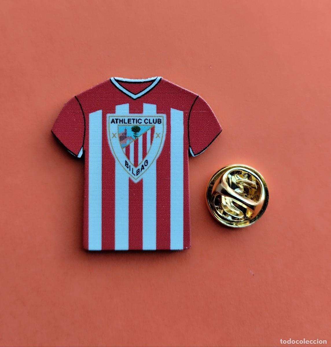 Pins de colecci&oacute;n: PIN FUTBOL - NO ESMALTE - CAMISETA Y ESCUDO - ATHLETIC CLUB BILBAO