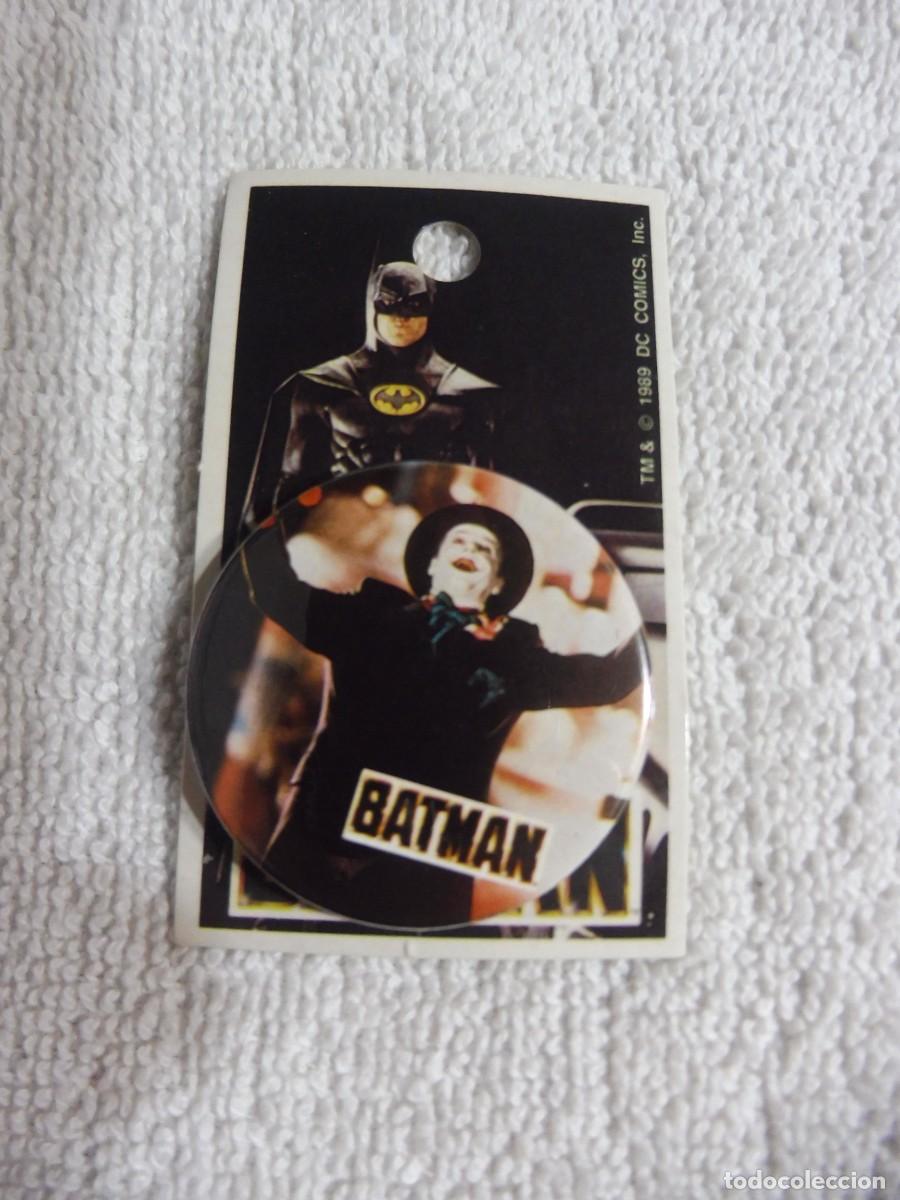 Pins de colecci&oacute;n: Chapa de alfiler en blister original de Batman Joker, 1989 DC Comics