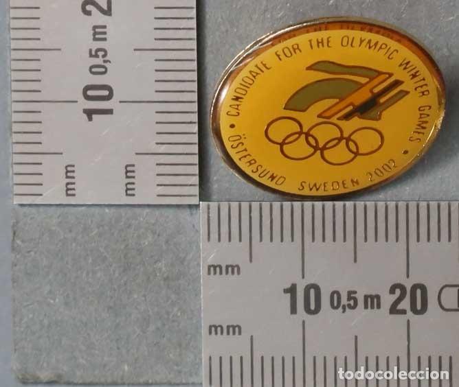 Pin's de collection: PIN. CANDIDATE FOR THE OLYMPIC WINTER GAMES. OSTERSUND SWEDEN 2002