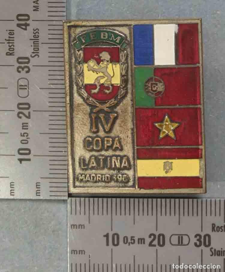 Pins de colecci&oacute;n: PIN. INSIGNIA. I VCOPA LATINA MADRID. FEBM