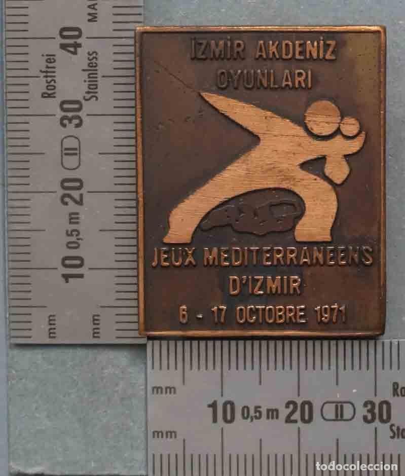 Collection pins: PIN. INSIGNIA. JEUX MEDITERRANEENS D&acute;IZMIR. 1971