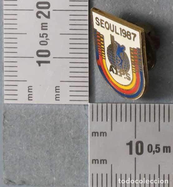 Pins de colecci&oacute;n: PIN. SEOUL AIPS 1987 - Foto 1