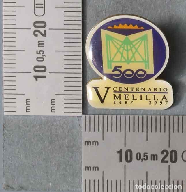 Pins de colecci&oacute;n: PIN. V CENTENRAIO MELILLA - Foto 1