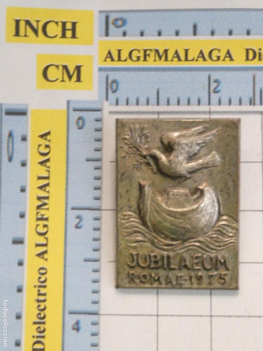 Pins de cole&ccedil;&atilde;o: INSIGNIA BROCHE RELIGIOSO. A&Ntilde;O JUBILAR JUBILEO ROMA ITALIA 1975 PABLO VI. PALOMA. COLOMBO. NO PIN