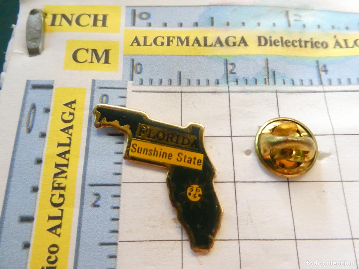 Pins e Spille di collezione: PIN DE TURISMO FLORIDA SUNSHINE STATE ESTADOS UNIDOS MAPA