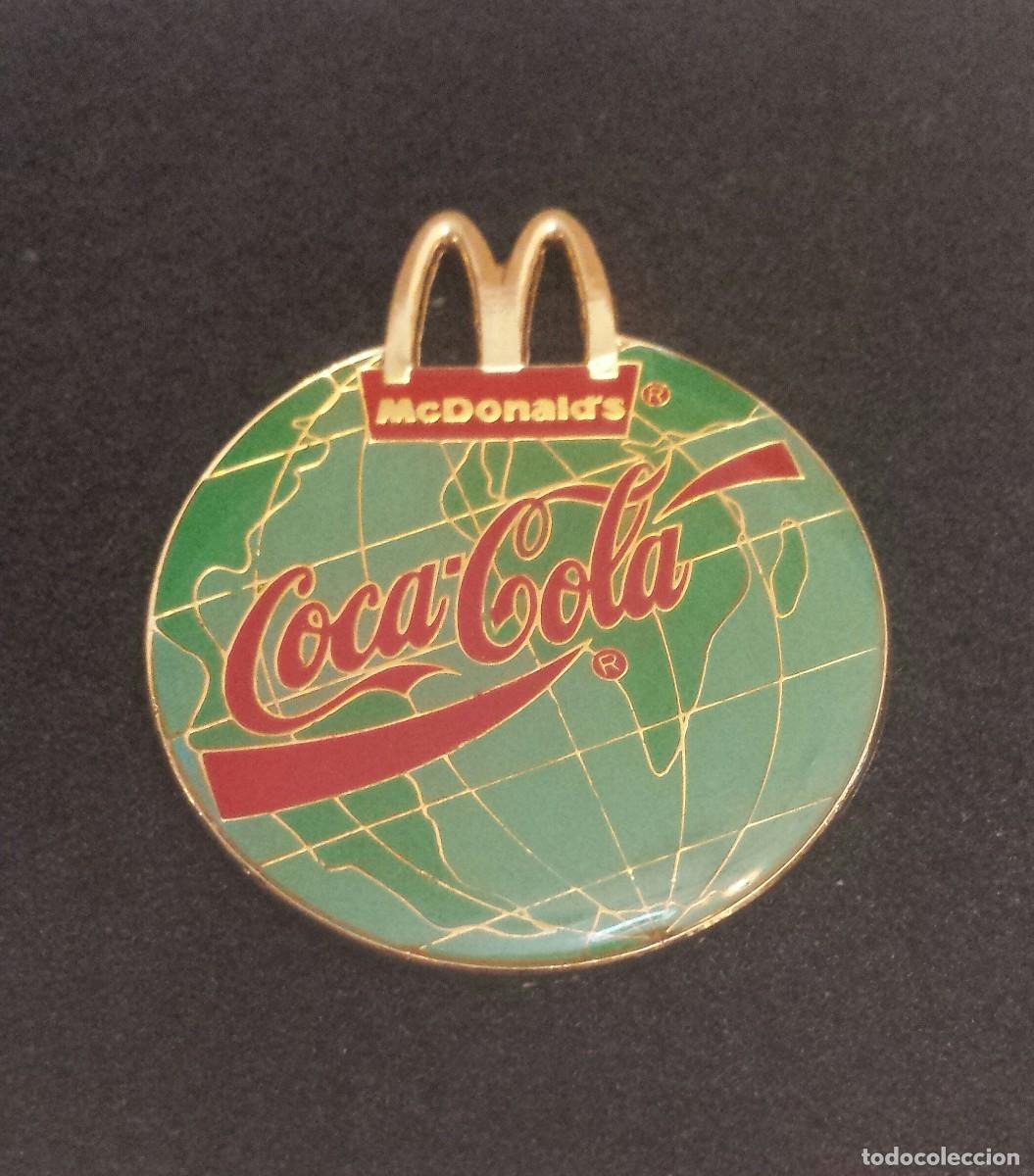 Pins de colecci&oacute;n: ANTIGUO Y PRECIOSO PIN DE COCA COLA Y MC DONALD'S