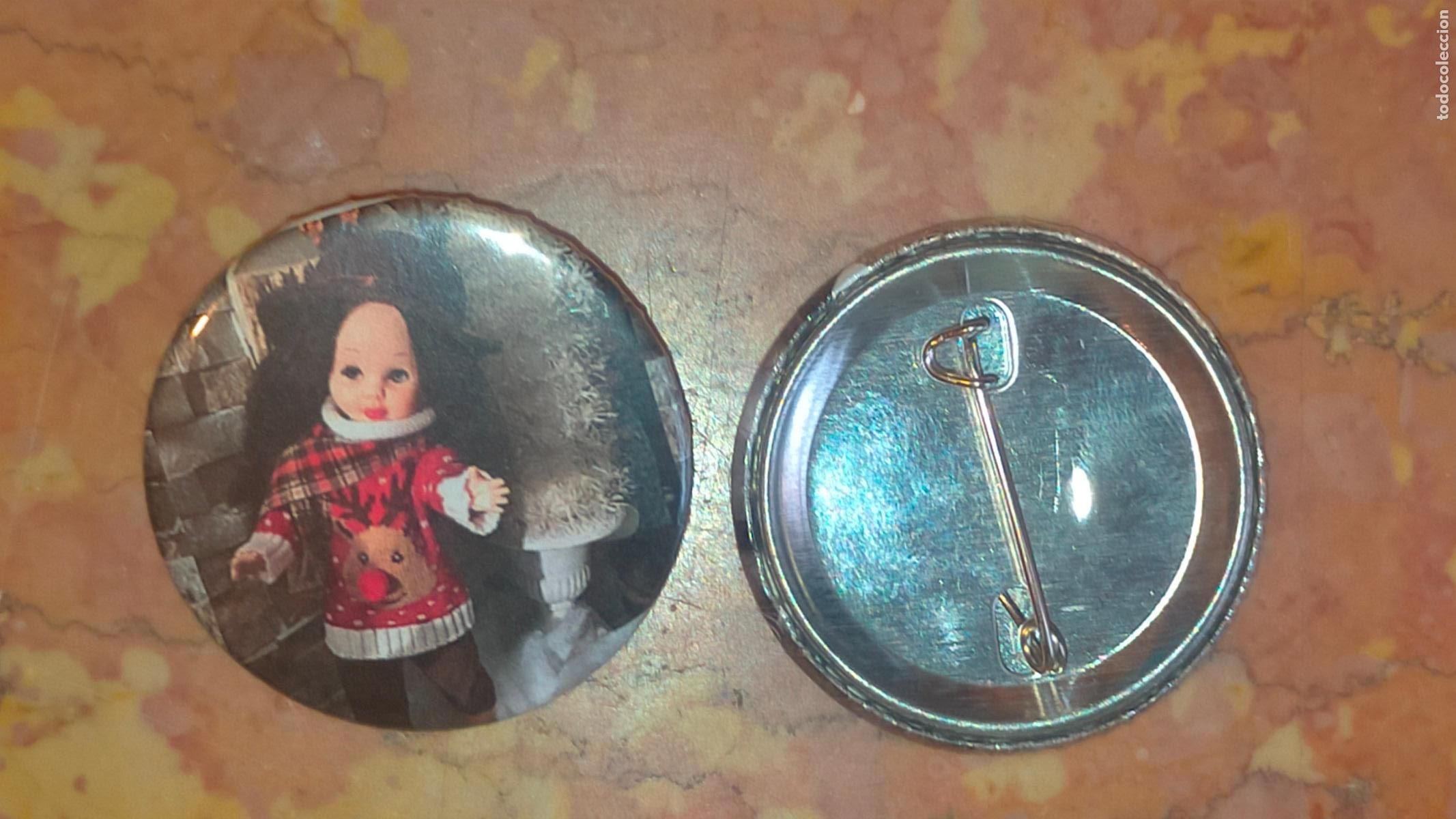 Pins de colecci&oacute;n: CHAPA DE ALFILER CON MU&Ntilde;ECA O NANCY . - Foto 1
