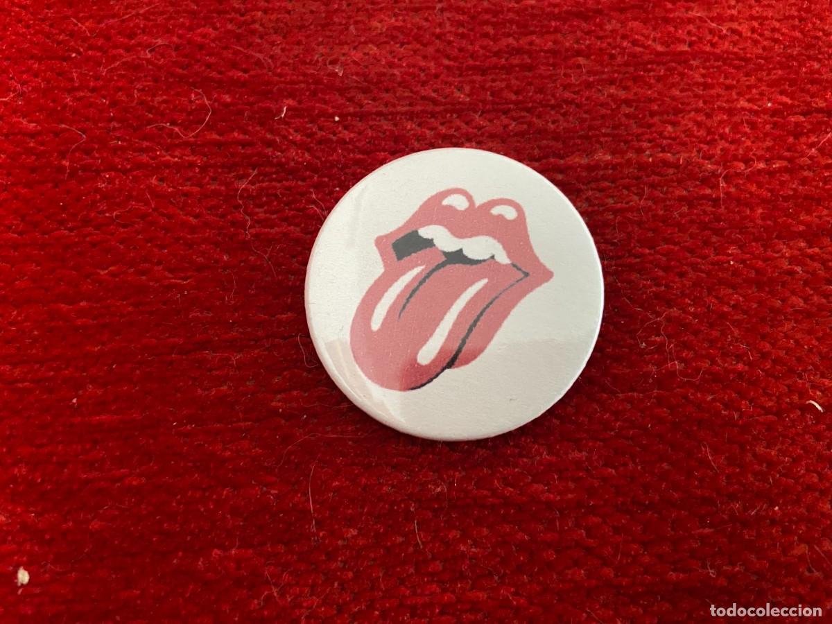 Pins de colecci&oacute;n: CHAPA LABIOS LENGUA ROLLING STONES MUSICA