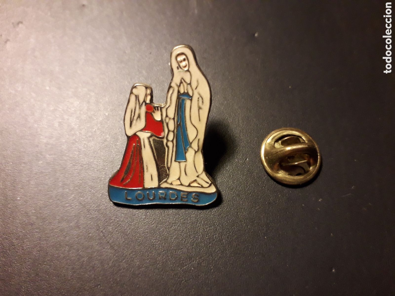 Pin's de collection: PIN RELIGIOSO, VIRGEN DE LOURDES, FRANCIA, TURISMO. PEDIDO M&Iacute;NIMO 3&euro;