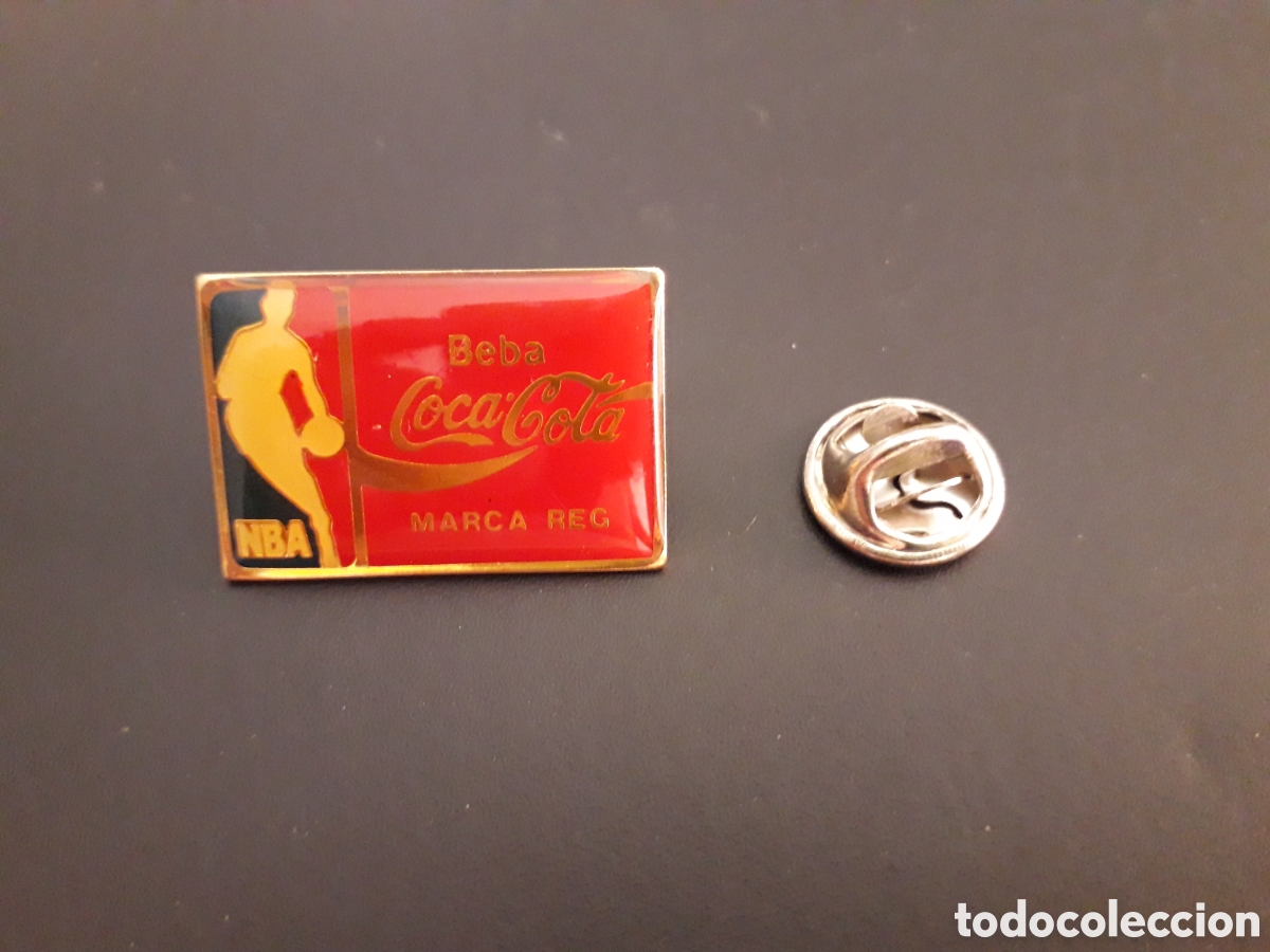 Pin's de collection: PIN COCA COLA, COCACOLA. LOGO NBA USA PEDIDO M&Iacute;NIMO 3&euro;