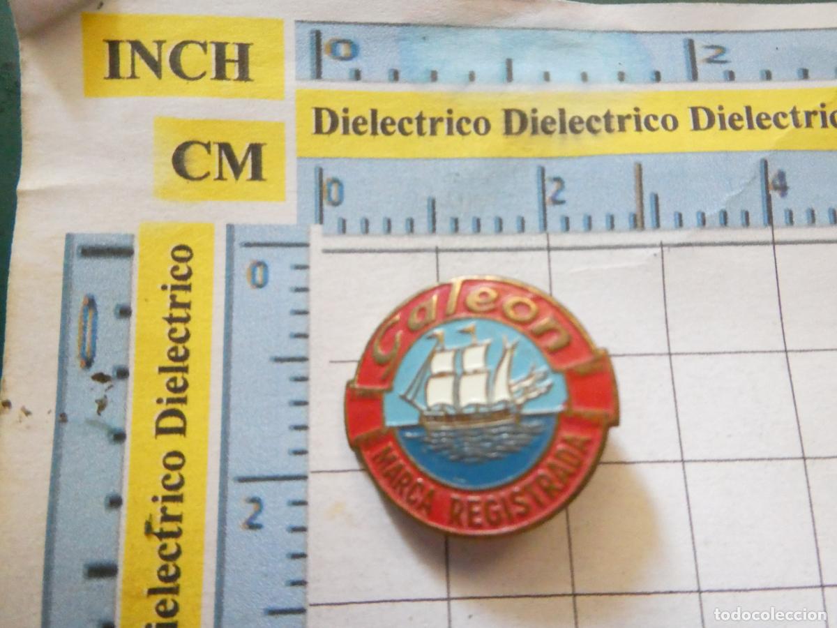Pins de colecci&oacute;n: ANTIGUA INSIGNIA BROCHE OJAL SOLAPA. GALE&Oacute;N MARCA REGISTRADA BRANDY VINO ?. NO PIN