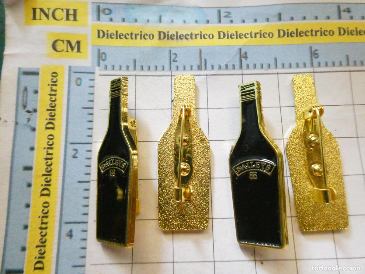 Collection pins: 2 INSIGNIAS BROCHES PUBLICIDAD BEBIDAS. BOTELLA BAILEYS. NO PIN