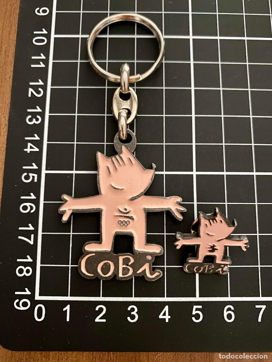 Collection pins: PIN Y LLAVERO COBI OLIMPIADAS BARCELONA 1992 NUEVOS Y SIN USO, OFERTA AMBAS COSAS