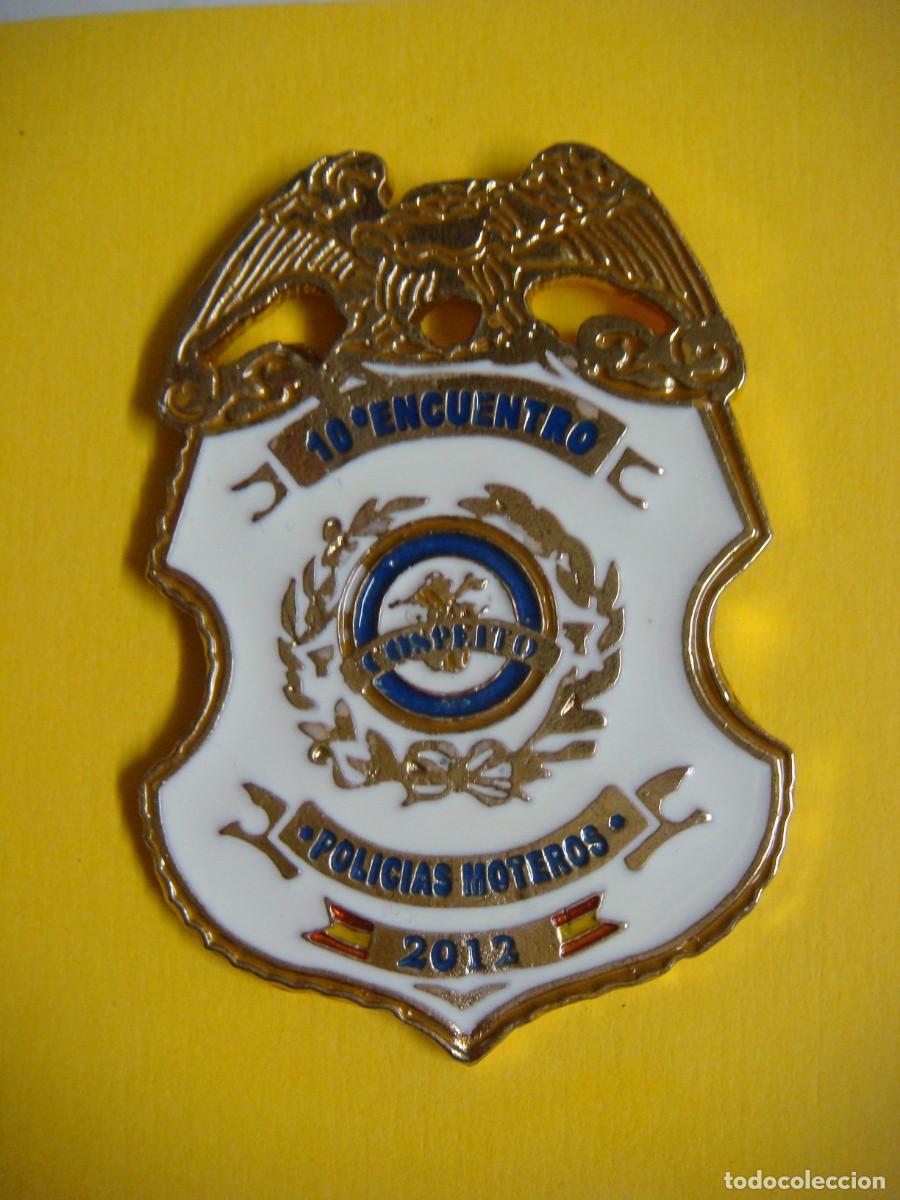 Pins de colecci&oacute;n: PINS PLACA DE 10&ordm; ENCUENTRO POLICIA MOTEROS 2012-(&)