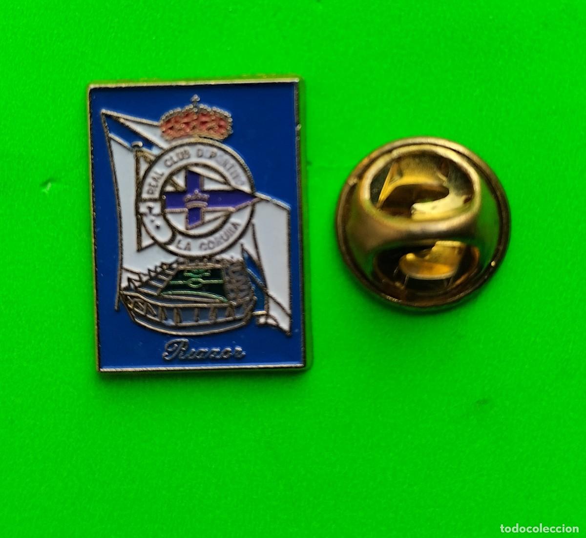 Pins de colecci&oacute;n: PIN - FUTBOL - DEPORTIVO DE LA CORU&Ntilde;A ESCUDO Y ESTADIO RIAZOR