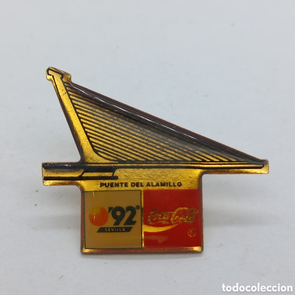 Pins de colecci&oacute;n: Pin Expo 92 Sevilla. Puente del Alamillo