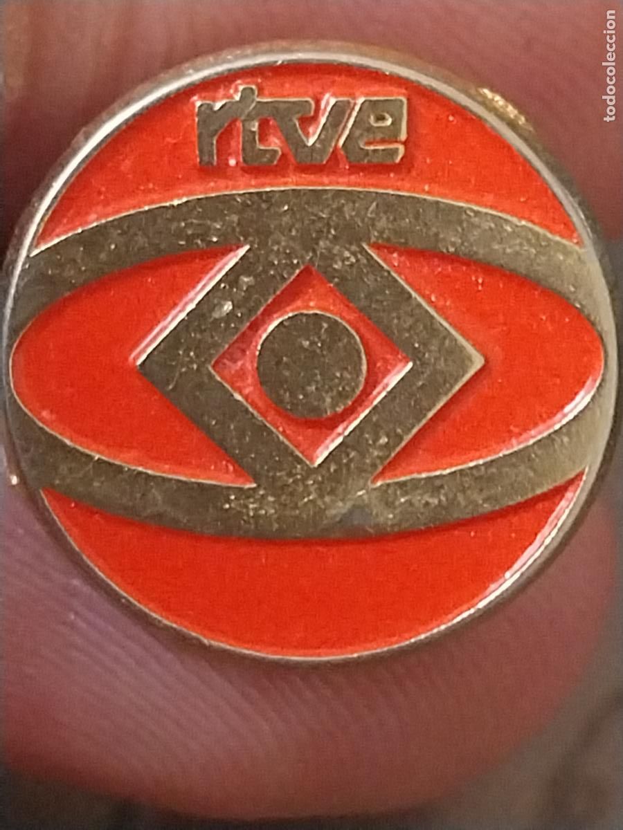 Pins de colecci&oacute;n: RTVE RADIO TELEVISION ESPA&Ntilde;OLA PIN PINCHO PINTURA LACADA 1,9CM ORIGINAL VINTAGE