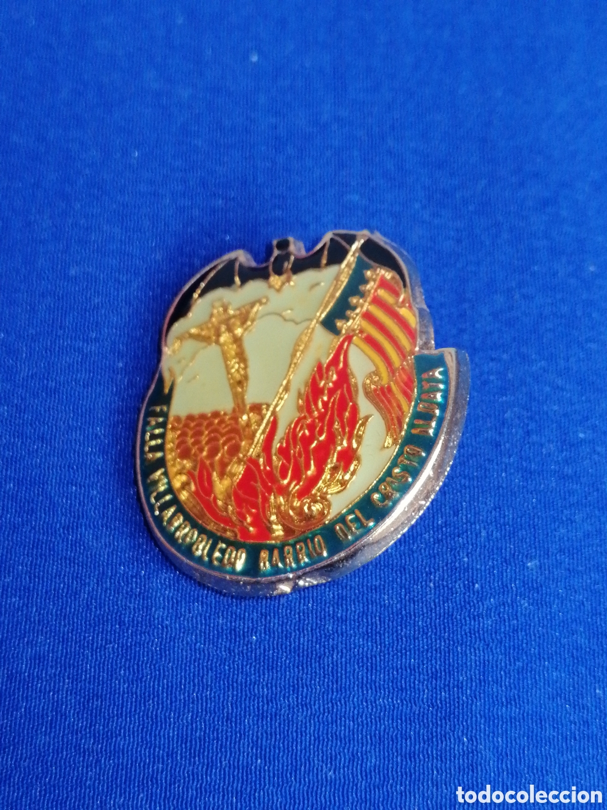 Collection pins: FALLA VILLAROBLEDO - BARRIO DEL CRISTO (ALDAYA) INSIGNIA DE ALFILER