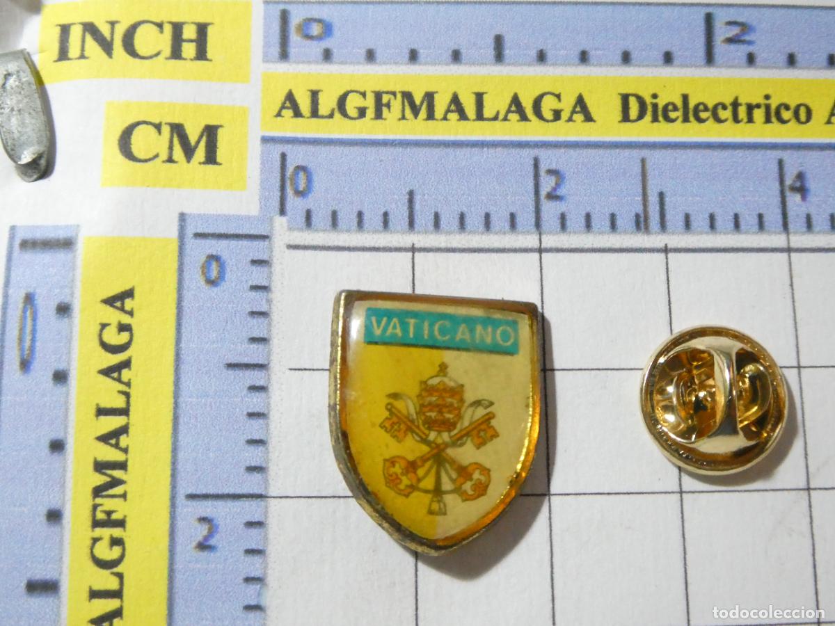 Collection pins: PIN DE TURISMO HER&Aacute;LDICA. ESCUDO HER&Aacute;LDICO SAN PEDRO VATICANO ROMA ITALIA