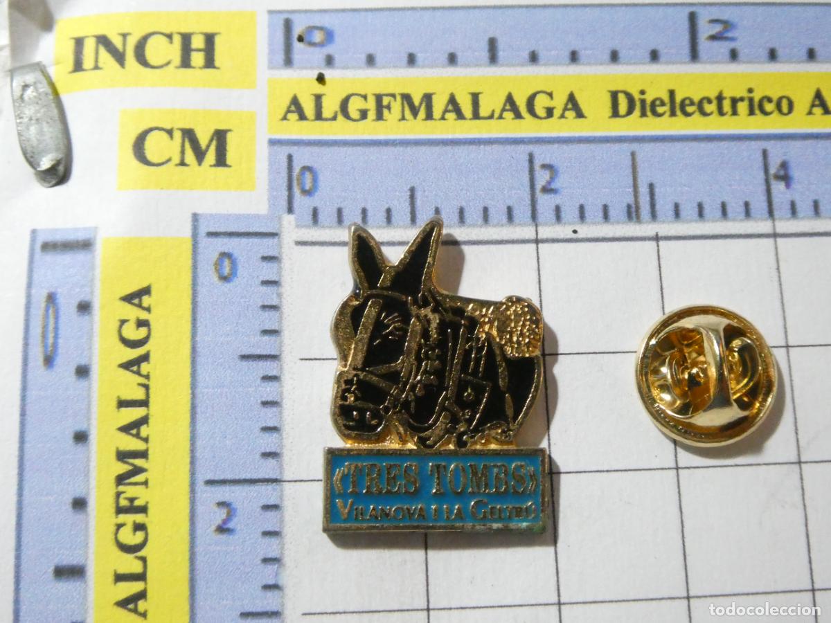 Pins de cole&ccedil;&atilde;o: PIN DE TURISMO HER&Aacute;LDICA. TRES TOMBS VILANOVA Y LA GELTRU GERONA FIESTAS SAN ANTONIO BURROS