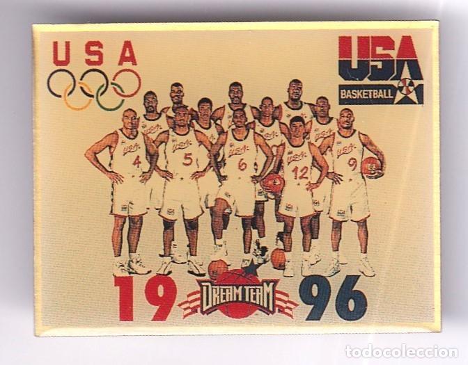 Pins de cole&ccedil;&atilde;o: Pin's de baloncesto americano Platilla 1.996