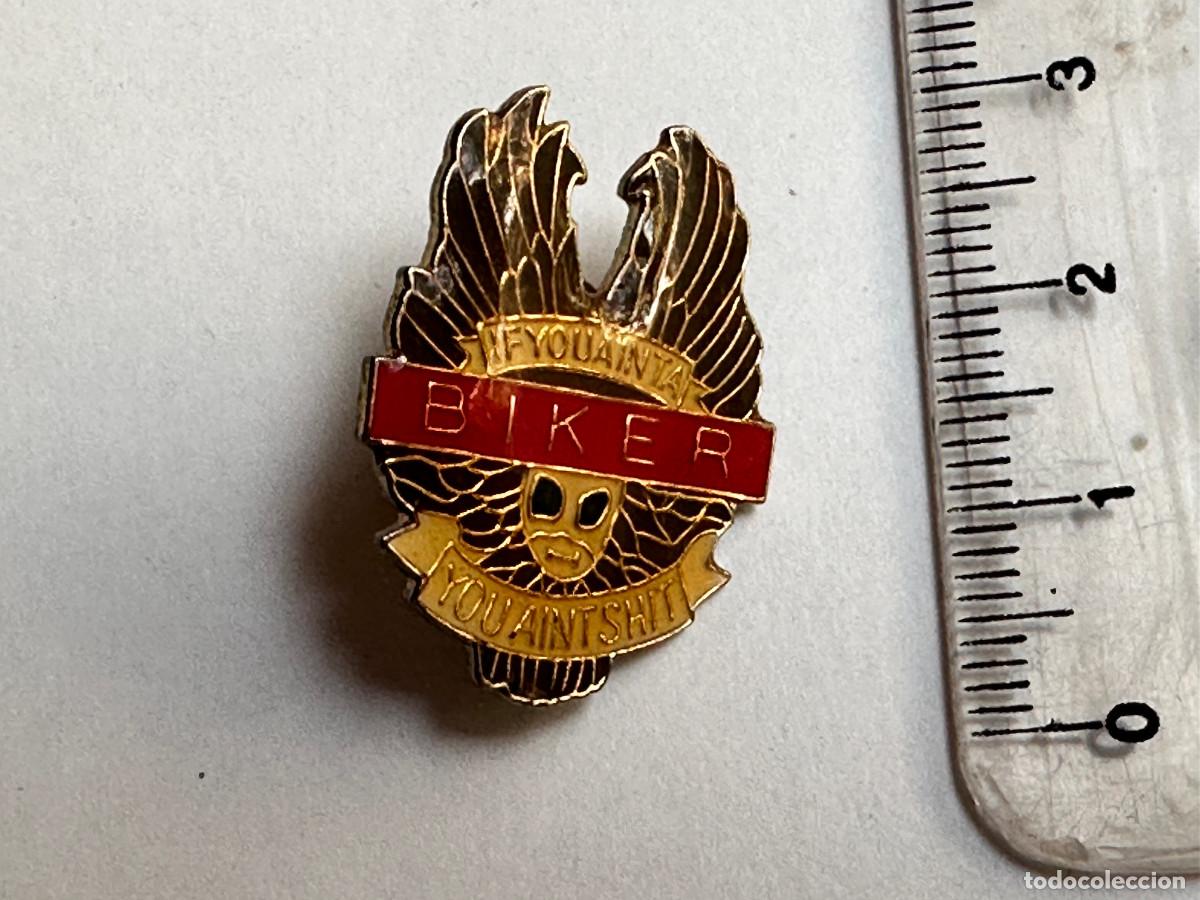 Pins de colecci&oacute;n: PIN DE BIKER AMERICANO - Foto 1