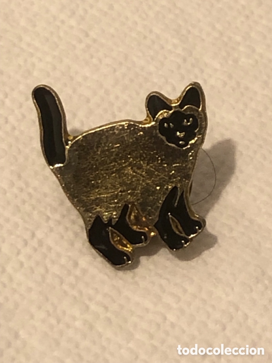 Collection pins: Pin antiguo de gato (L8)