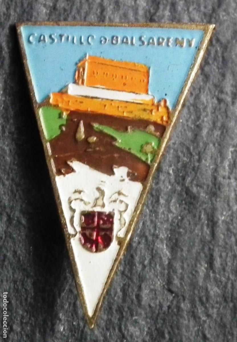 Pins de colecci&oacute;n: PIN INSIGNIA DE AGUJA CASTELL DE BALSARENY (BARCELONA)