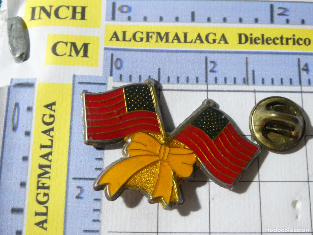 Collection pins: PIN DE TURISMO BANDERAS. BANDERA ESTADOS UNIDOS DOBLE