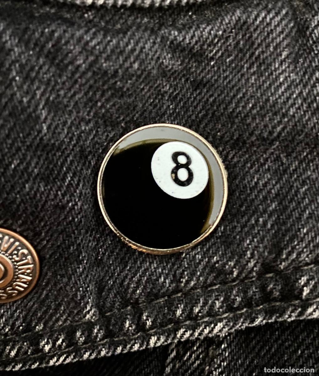 Pins de colecci&oacute;n: PIN METALICO ESMALTADO EIGHT BALL BOLA 8 BILLAR GOOD LUCK ROCK AND ROLL ROCKER ROCKERS PUNK ROCK