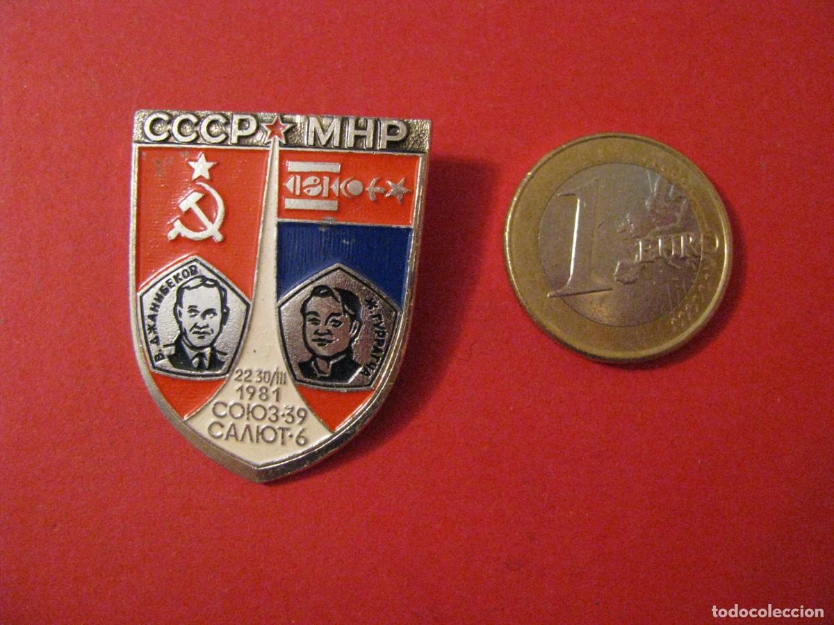 Pins de colecci&oacute;n: PIN DE URSS, RUSIA. TEM&Aacute;TICA ESPACIO, COSMOS. PROGRAMA INTERKOSMOS. URSS - MONGOLIA 1981 - Foto 1