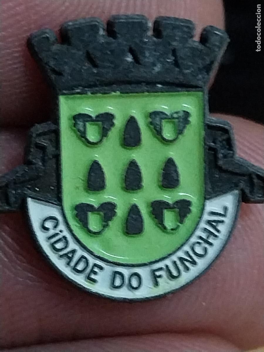 Pins de colecci&oacute;n: CIDADE DO FUNCHAL ESCUDO PIN PINCHO PINTURA LACADA 1,7CM ALTO