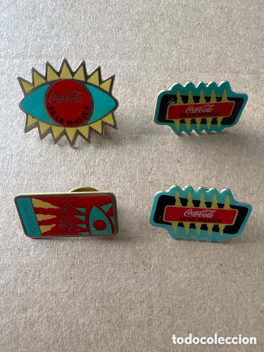 Collection pins: Lote pins Coca Cola es la musica (L8)