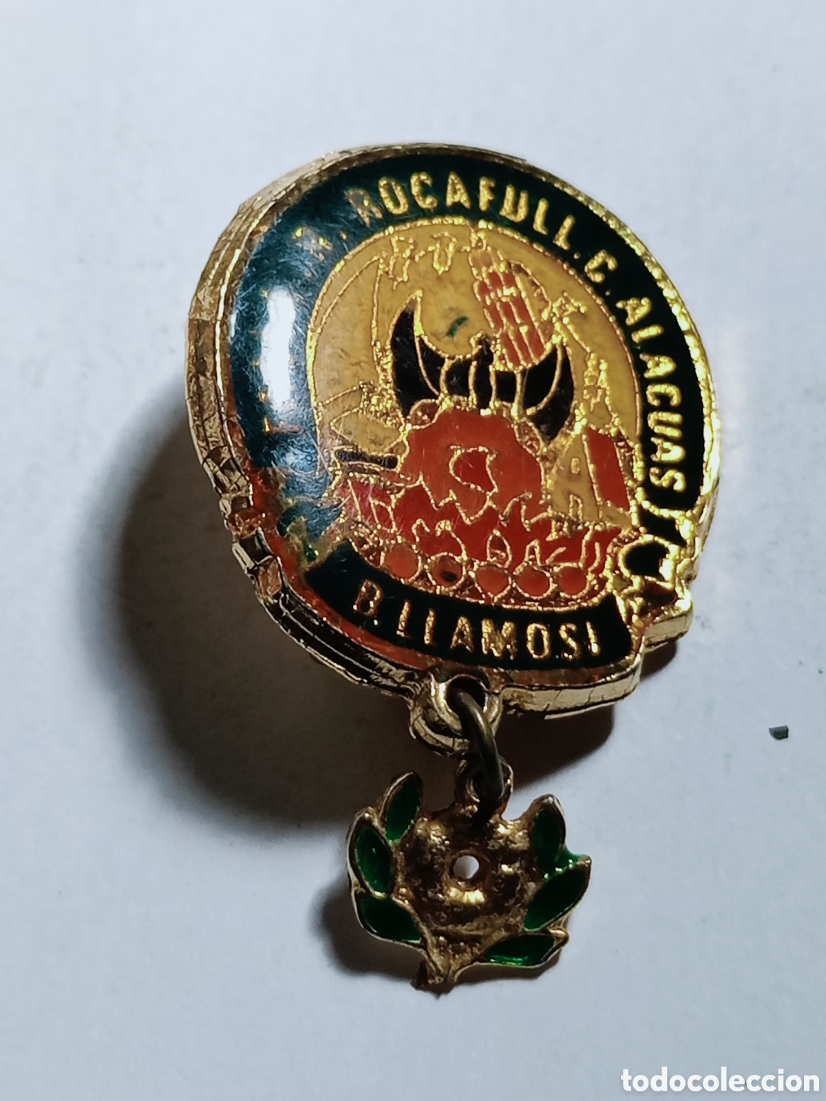 Pins de colecci&oacute;n: Antiguo broche insignia Falla Rocafull Alacu&aacute;s