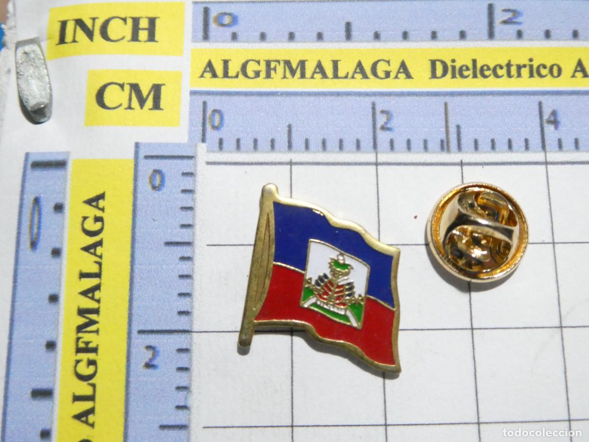 Pins de cole&ccedil;&atilde;o: PIN DE TURISMO. EXPO 92 1992 SEVILLA. BANDERA HAITI PABELL&Oacute;N