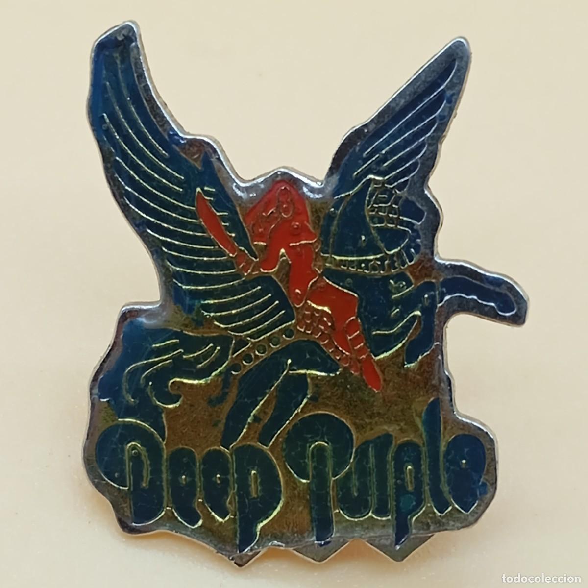 Pins de colecci&oacute;n: PIN- DEEP PURPLE CABALLO ALADO - Foto 1
