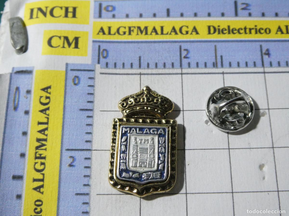Collection pins: PIN DE TURISMO HER&Aacute;LDICA. ESCUDO HER&Aacute;LDICO M&Aacute;LAGA