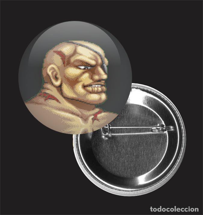 Pins de colecci&oacute;n: CHAPA 32MM, Street Fighter, Sagat