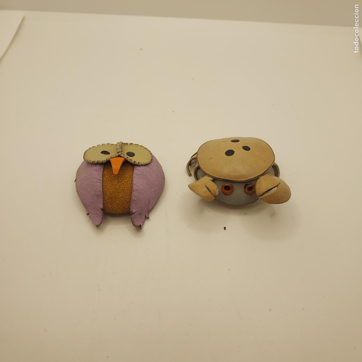 Pins de colecci&oacute;n: B&uacute;ho y cangrejo imperdible