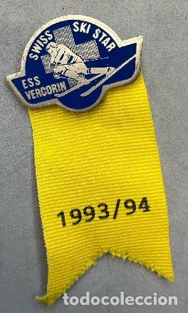 Pins de colecci&oacute;n: SWISS SKI STAR ESS VERCORIN 1993/94 PINS-1297