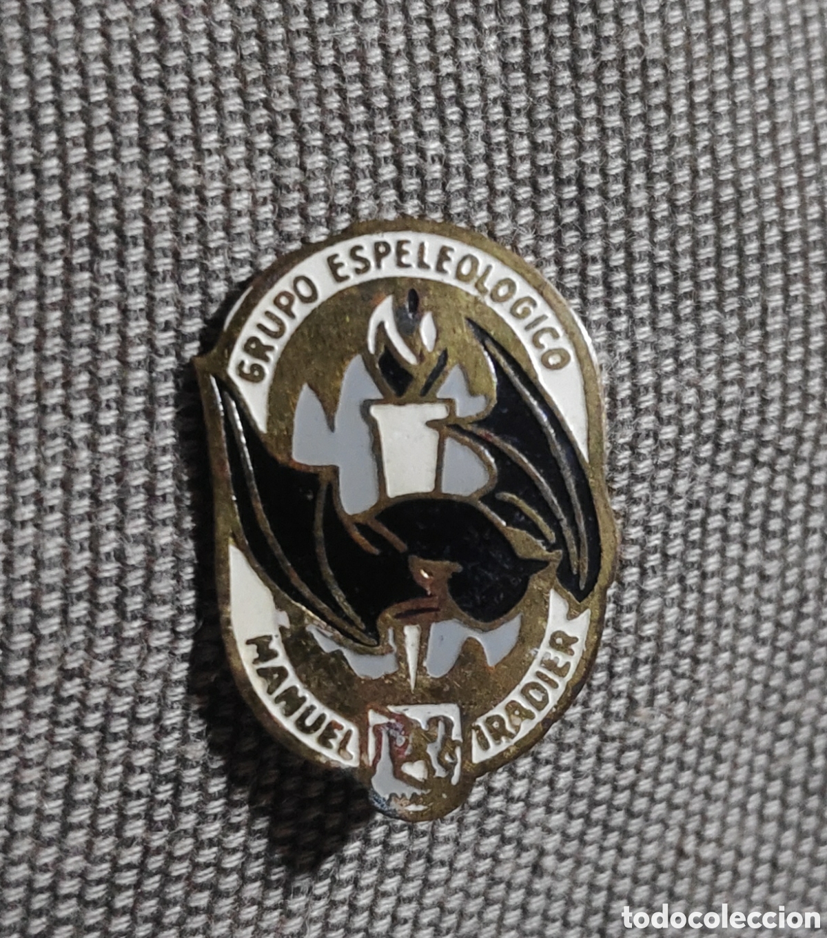 Pins de colecci&oacute;n: ANTIGUA INSIGNIA PIN ESPELEOLOGIA GRUPO ESPELEOLOGICO ALAVES GEA MANUEL IRADIER