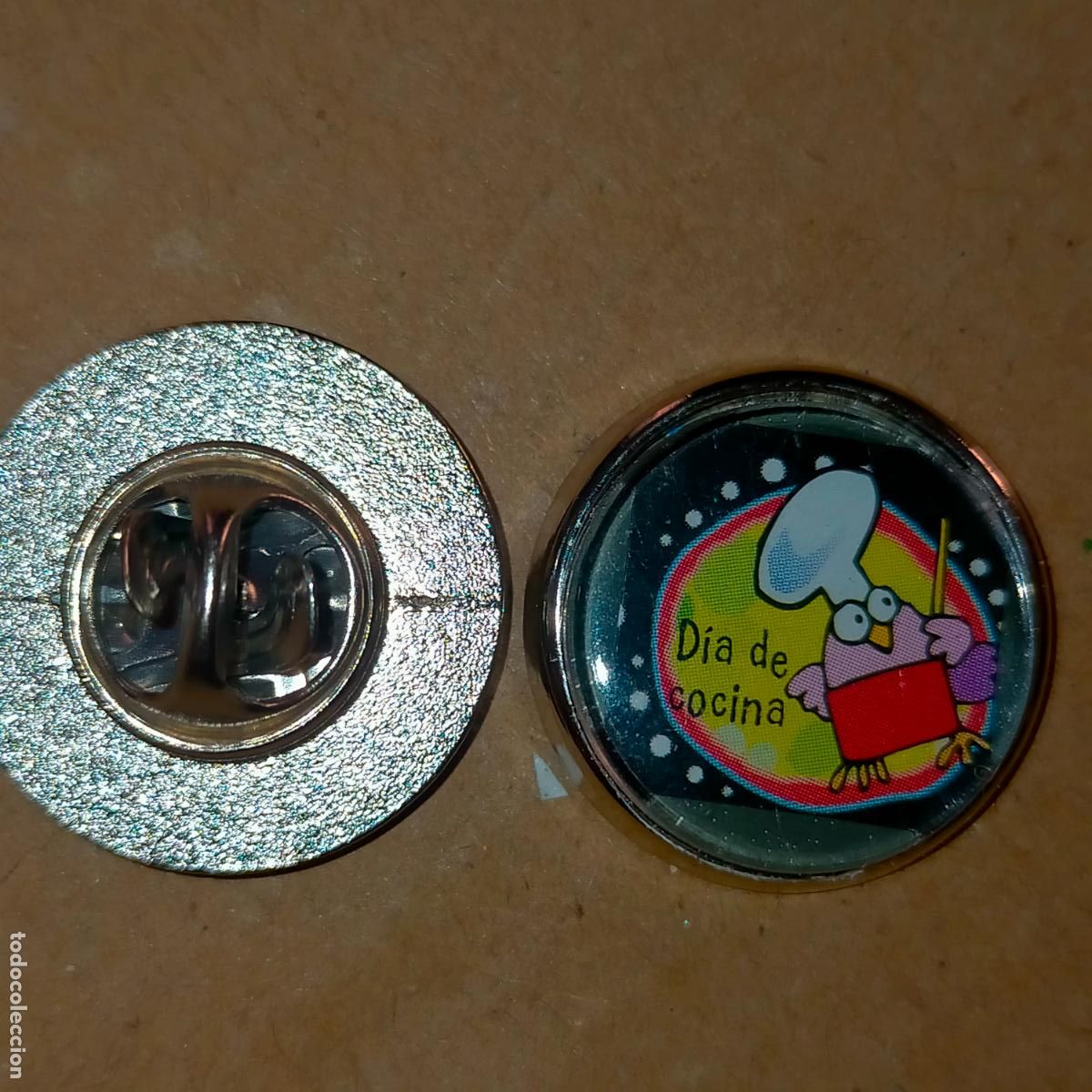 Pins de colecci&oacute;n: pin redondo metal - FRASES - HUMOR - DIA DE COCINA