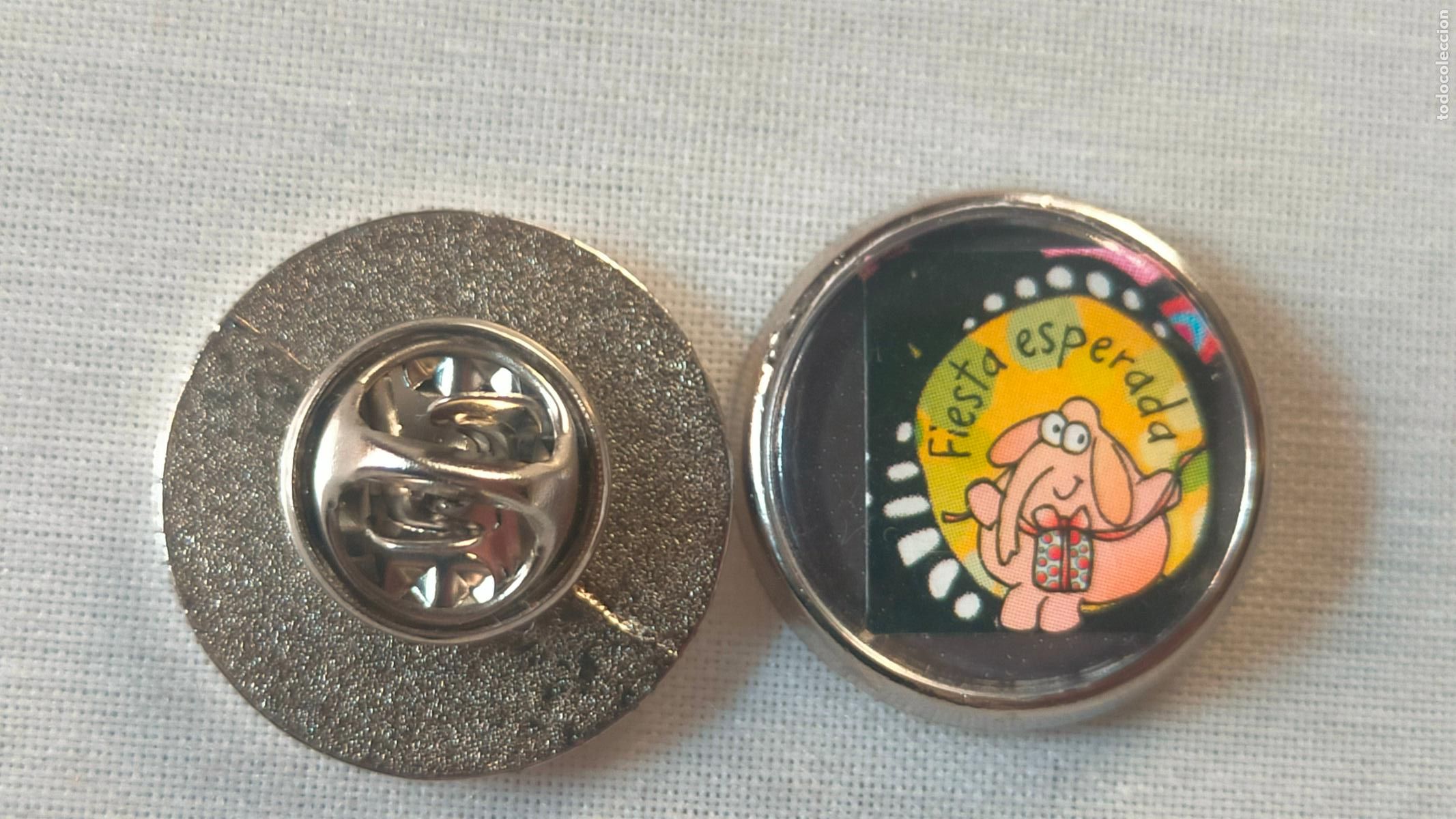 Pins e Spille di collezione: PIN REDONDO METAL - frases animales elefante